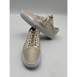 Vans Unisex Old Skool Satin Lux Skate Sneaker Rose Gold Men’s 7.5 Women’s Size 9